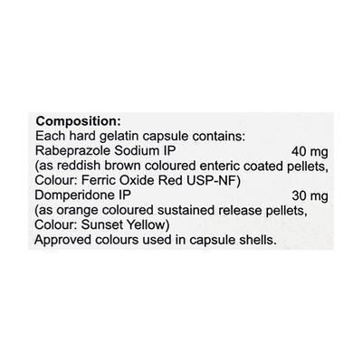 REBOZEN 40 DSR Capsule 10's - Ulcer/Reflux/Flatulence-Aaa