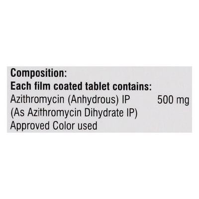 AZIFORCE 500mg Tablet 3's - Bacterial Infections-Mac