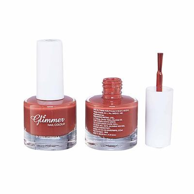 Glimmer Nail Enamel Coffee Brown 8 ml - Nail Polish
