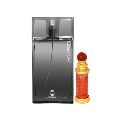 Ajmal Kuro EDP Aromatic Spicy Perfume And Classic Oud Concentrated Perfume Oil Woody Oudh 100 ml - Perfumes (Edt/Edp)