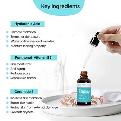Matra 5% Hyaluronic Acid Serum for Glowing Skin 30 ml - Face Serum