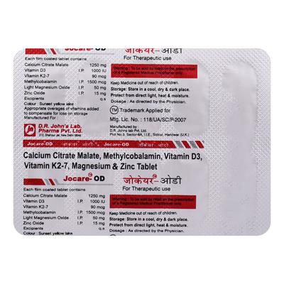Jocare OD Tablet 10'S - Iron Supplement/Anaemia-Vma