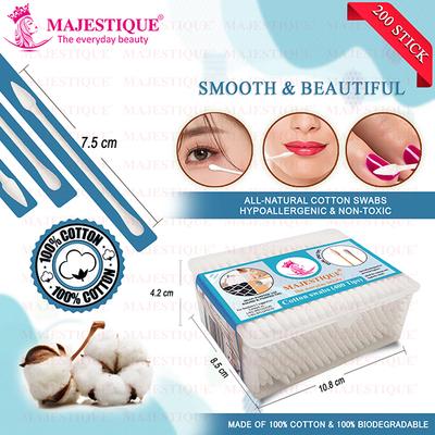 Majestique Dual-Purpose Cotton Swab Makeup Remover Stick 1's - Cotton Buds & Balls