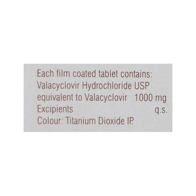 Valtoval 1gm Tablet 3'S - Viral infections-Ant
