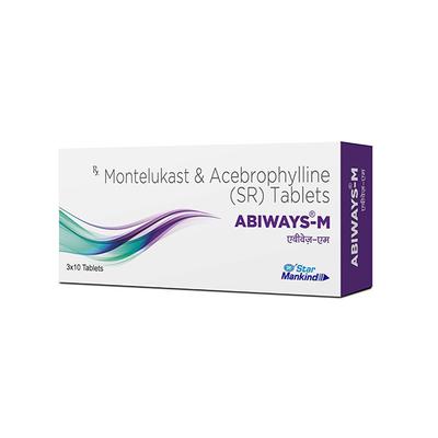 ABIWAYS M Tablet 10's - Asthma/COPD-Ast