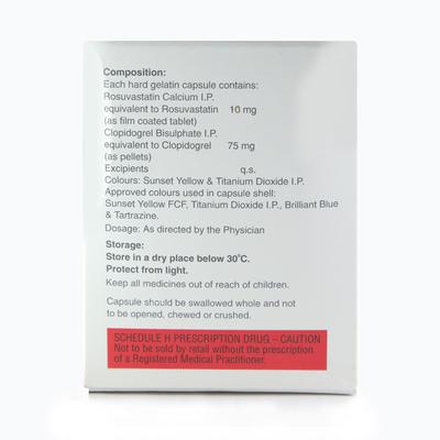 Razel CV 10/75mg Capsule 10'S - High Cholesterol-Dys