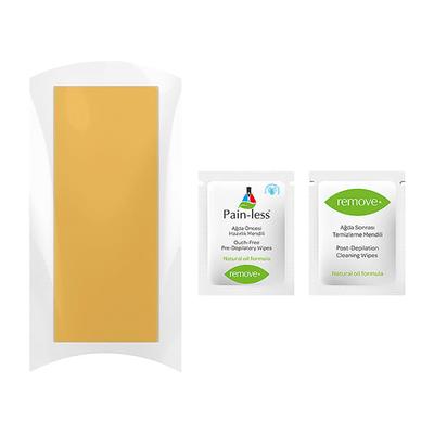 Remove Wax Strips 24 Pcs Body Strips - Normal Hair (20 Body Strips & 2 Pain-Less + 4 Post Depilation Cleaning Wipes) 1's - Shaving & Hair Removal