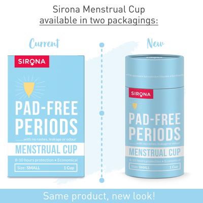 Sirona Reusable Menstrual Cup - Small (Pack of 2) - Menstrual Cups
