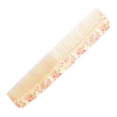 Glimmer Comb Printed 8 Inch Ivory Leaves 1's - Hair Combs