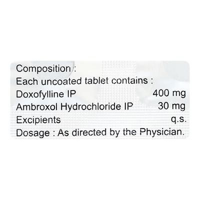 Ventidox Bro Tablet 10'S - Asthma/COPD-Ast