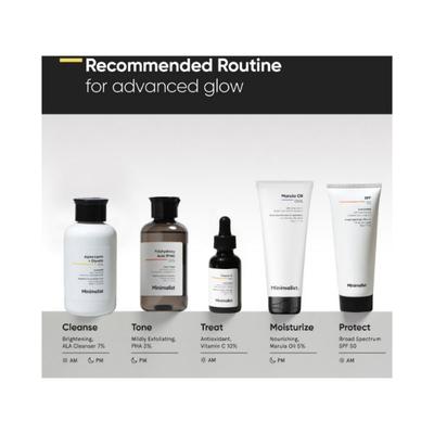 Minimalist Alpha Lipoic + Glycolic 7% skin cleanser with Vit B5 for brightening & Smoothens 100 ml - Face Washes