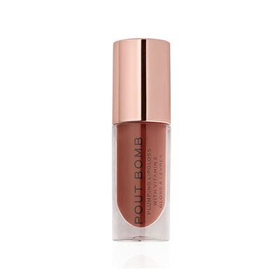Makeup Revolution Pout Bomb Plumping Gloss Cookie Deep Nude 4.6 ml - Lip Glosses