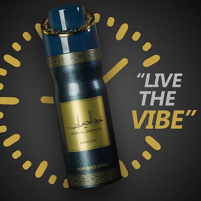 RIHANAH Oud Al Deewan Deodorant for Men 200 ml - Men Deodorants/Roll-Ons
