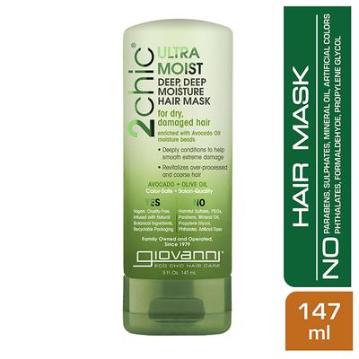 Giovanni Organic 2Chic Olive Oil & Avocado Ultra-Moist Deep Moisture Hair Mask 147 ml - Hair Masks & Packs