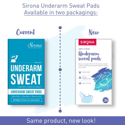 Sirona Anti-Stain Under Arm Sweat Pads 1's - Intimate Care
