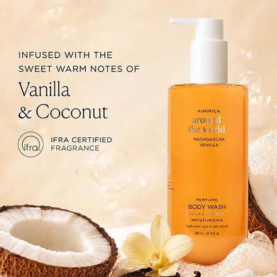 Kimirica Madagascar Vanilla Nourishing Shower Gel with Nettle Extract, All Skin Type 300ml - Shower Gels & Body Wash