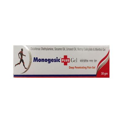 Monogesic Plus Gel(Topical) 30gm - Pain relief-Nsa