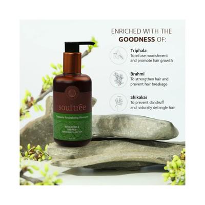 SoulTree Triphala Revitalizing Shampoo with Henna & Shikakai 250 ml - Shampoos