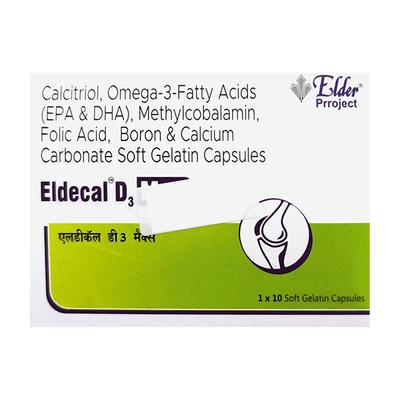 ELDECAL D3 MAX Softgel Capsule 10's - Supplements-Vam