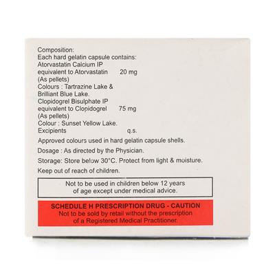 ATORFIT CV 20mg Capsule 15's - High Cholesterol-Dys