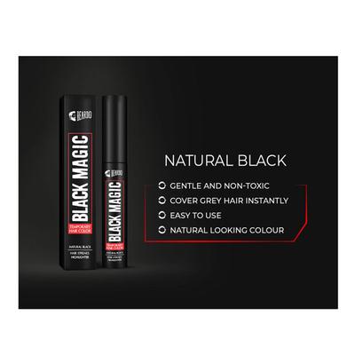 Beardo Black Magic Temporary Hair Color Liquid - Natural Black 5 ml - Sachet/Shampoo