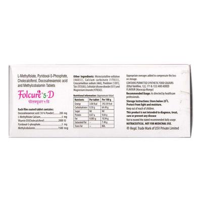 FOLCURE 5D Tablet 10's - Supplements-Sup