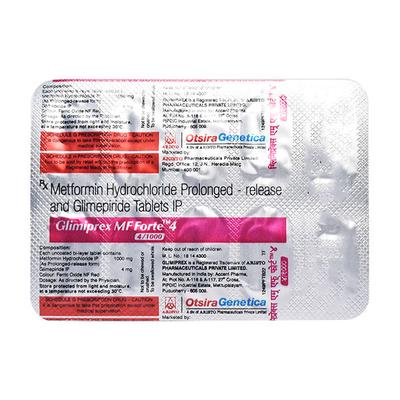 GLIMIPREX MF FORTE 4 Tablet 10's - Diabetes-Ant