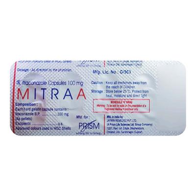 MITRAA 200mg Capsule 4's - Fungal Infections-Anf