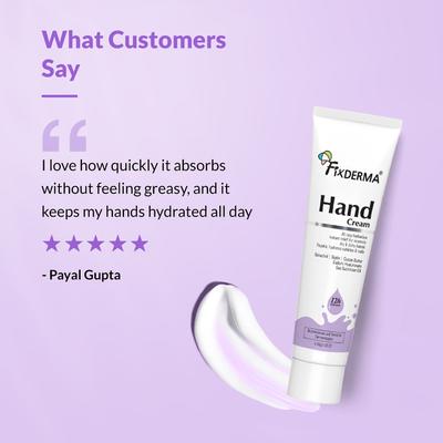 Fixderma Hand Cream for Women and Men, Hand Cream for Dry and Rough Hands All Skins Types 30 gm - Night Cream
