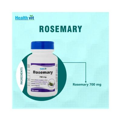 Healthvit Rosemary 700 mg- Capsules 60's - Herbal Dietary Supplement