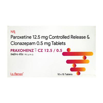 PRAXOHENZ CZ 12.5/0.5 Tablet 15's - Anxiety-Anx