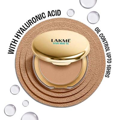 Lakme 9to5 Hya Matte Pressed Powder Almond 9 gm - Compact Powder