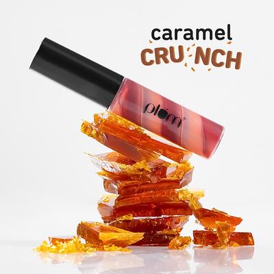 Plum Soft Swirl Lip Gloss, High-Shine Finish, Intense Pigment, 3 Shades In 1, 121 Caramel Crunch 6 ml - Liquid Lipsticks