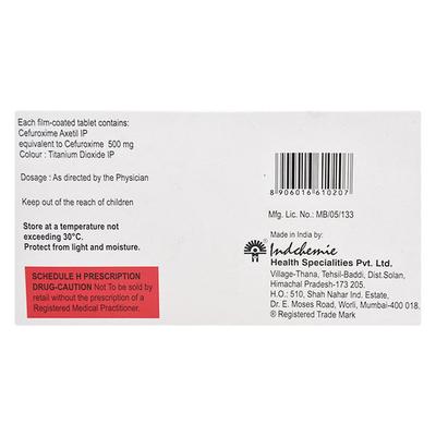 Zenoxim 500mg Tablet 10'S - Bacterial Infections-Cep