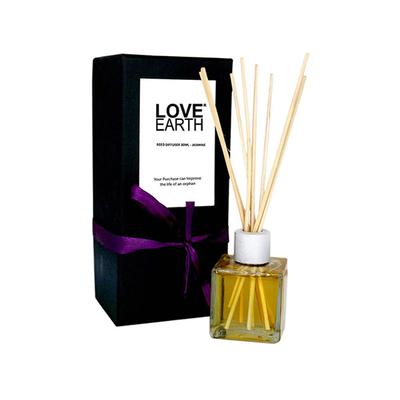 Love Earth Premium Reed Diffuser Jasmine Long Lasting Fragrance 30 ml - Diffuser