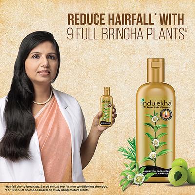 Indulekha Bringha SHAMPOO, Proprietary Ayurvedic Medicine For Hair Fall Control 200 ml - Shampoos