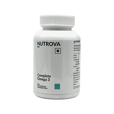 NUTROVA COMPLETE OMEGA 3 GELATIN FREE VEG Capsule 60's - Supplements-Sup