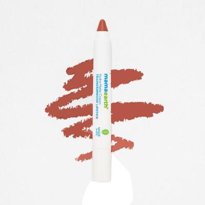 Mamaearth HydraMatte Crayon Transferproof Lipstick with Argan Oil & Hyaluronic Acid 06 Cafe Latte Nude 2.4 gm - Lipsticks