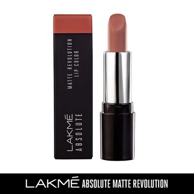 Lakme Absolute Matte Revolution Lip Color 301 Morning Coffee 3.5 Gm - Lipsticks
