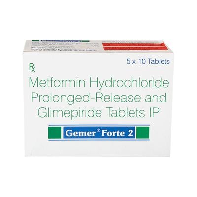 Gemer Forte 2mg Tablet 10'S - Diabetes-Ant