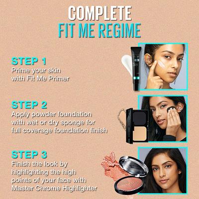 Maybelline New York Fit Me Matte + Poreless Powder Foundation 24 Hr Oil Control SPF44/Pa++++ 235 9 gm - Foundation