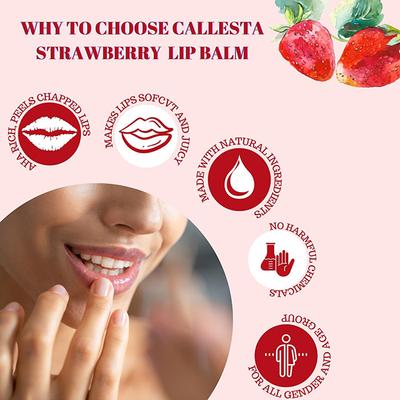 Callesta Aha Rich Strawberry Lip Balm 8 gm - Lip Balms