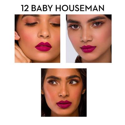 SUGAR Cosmetics Matte As Hell Crayon Lipstick - 12 Baby Houseman (Deep Pink) 2.8 gm - Lip Crayons