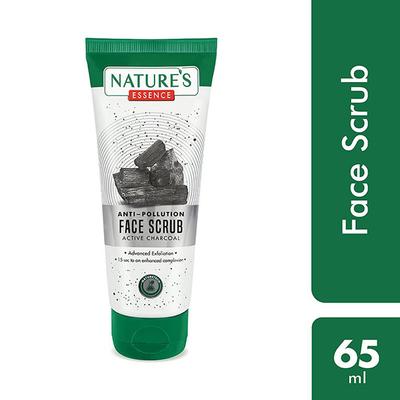Nature's Essence Anti Pollution Charcoal Face Scrub 65 ml - Face Scrubs
