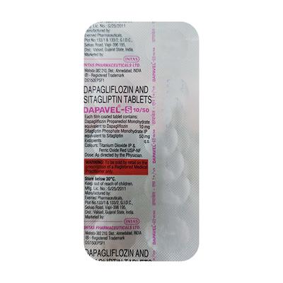 DAPAVEL S 10/50 Tablet 10's - Diabetes-Ant