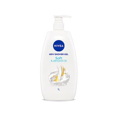 Nivea Shower Gel Soft And Almond Oil 1000 ml - Shower Gels & Body Wash