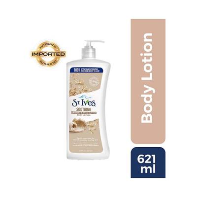 St. Ives Soothing Oatmeal & Shea Butter Body Lotion 100% Natural Moisturizers 621 ml - Lotions & Creams