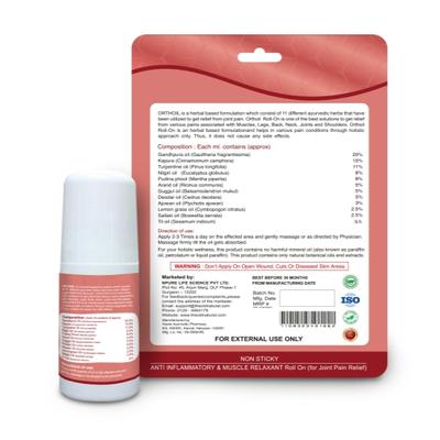 The Old Natural Orthoil Joint Pain Relief Roll On 50 ml - Pain Relief (Ayush)