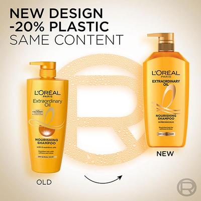 L'Oreal Paris Extraordinary Oil Nourishing Shampoo For Dry & Dull Hair - 1000ml - Shampoos