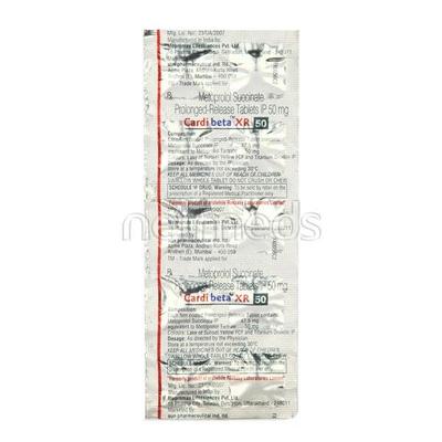 Cardibeta XR 50mg Tablet 10'S - Hypertension-Bet